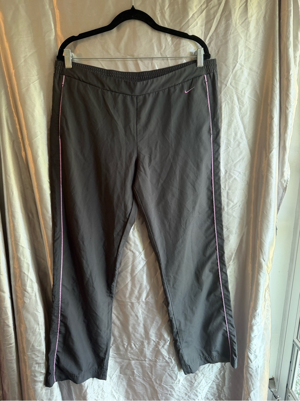 Vintage Nike Gray Track Pants Windbreaker Size Large